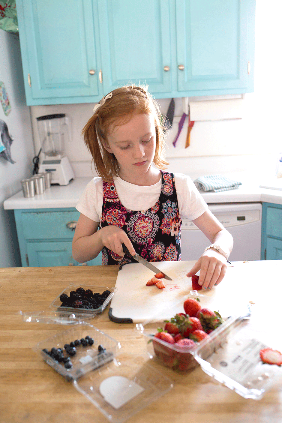 Teach your children to help out in the kitchen safely and enjoyably! By giving them age appropriate tasks and allowing them to help when they're willing, kids grow up with valuable skills and an excitement to participate in mealtime prep. Even the smallest children can help in the kitchen!