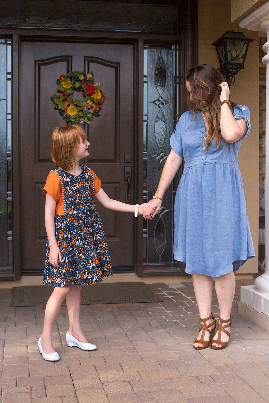 Whipping up a few warm weather dresses is the perfect welcome to a long overdue spring! These two dress patterns (one for girls and one for women) are surefire beginner favorites that will stand the test of time, and both are a breeze to sew. They both use woven fabrics which are easy to work with and widely available in super cute prints. Check out some inspiration below and get yourself started sewing spring dresses!
