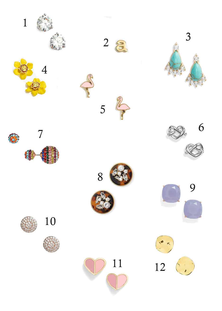 Looking for some cute studs to throw in no matter what you're wearing? This roundup has every style imaginable and they're all perfect for everyday wear! Throw in a pair of faux diamond stud earrings or simply some gold bars and look like you actually took time getting ready.﻿